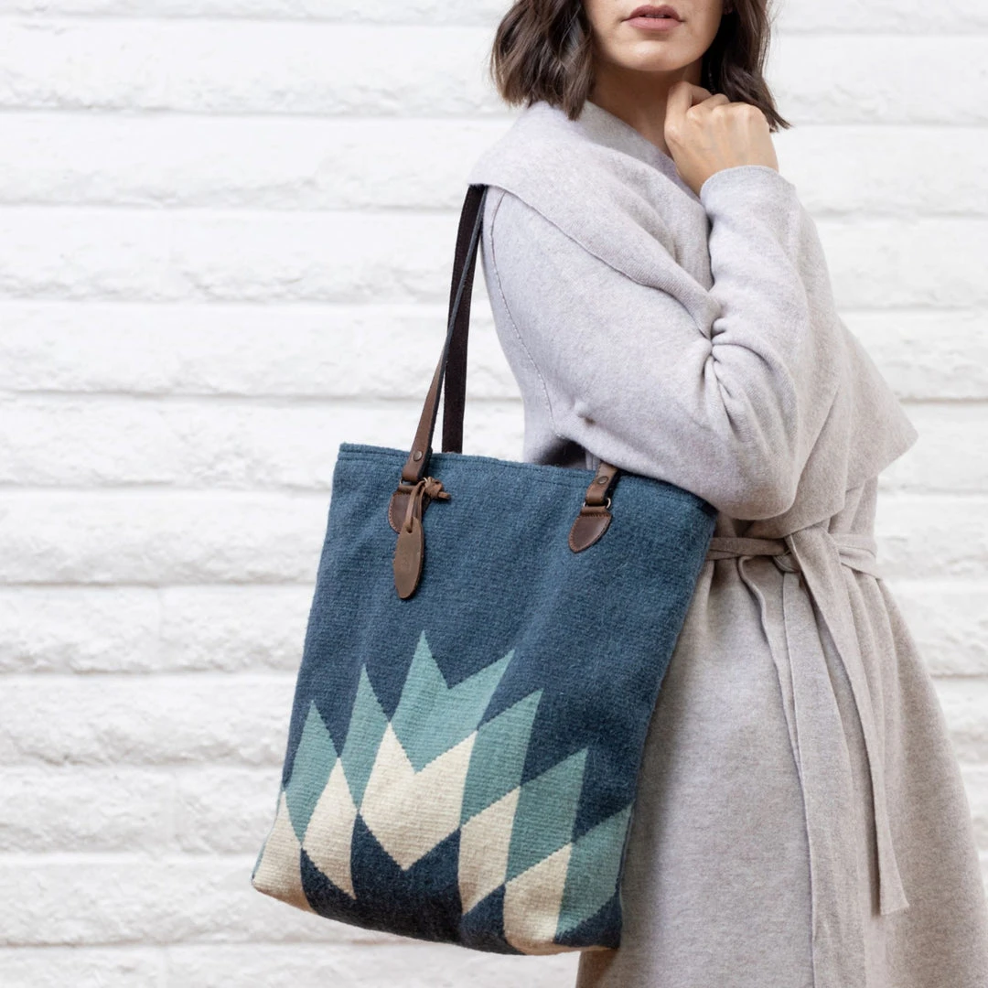 MZ Fair Trade Accessories Waterfall Wool Bucket Tote Bag 3 MZ Fair Trade Accessories Waterfall Wool Bucket Tote Bag