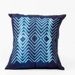 Studio Variously Naami Silk Throw Pillow - Indigo Home Goods