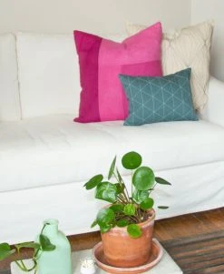 Anchal Home Goods Naturally Dyed Colorblock Throw Pillow