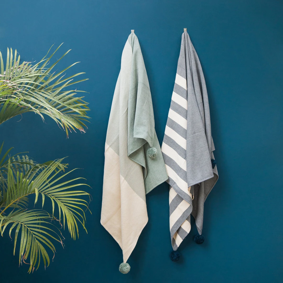 Kiliim Navy Stripes Throw Blanket Home Goods 5 Kiliim Navy Stripes Throw Blanket Home Goods