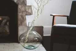 Newly Goods Handcrafted Palo Recycled Glass Vase