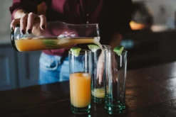 Newly Goods Tavola Recycled Glass Pitcher Handcrafted