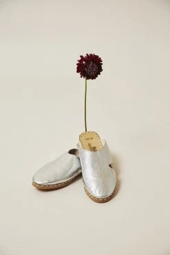 Nida Lu Handmade Shoes Women's Antalya Mule - Silver