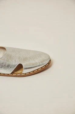 Nida Lu Handmade Shoes Women's Antalya Mule - Silver