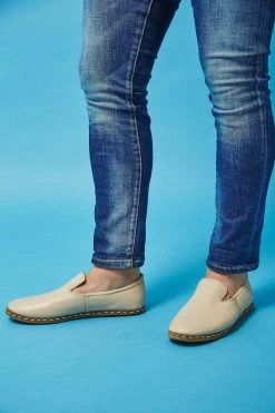 Nida Lu Handmade Men's Deniz Loafer - Bone