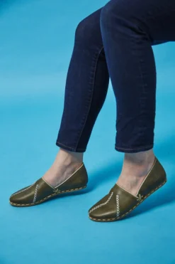 Nida Lu Handmade Women's Nida Loafer - Avocado Handcrafted