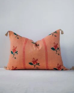 Soil To Studio Best Sellers Nina Linen Throw Pillow Cover - Terracota