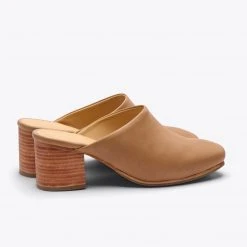 Nisolo Shoes All-Day Heeled Mule - Almond