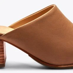 Nisolo Shoes All-Day Heeled Mule - Almond