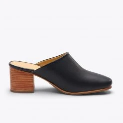 Nisolo All-Day Heeled Mule - Black