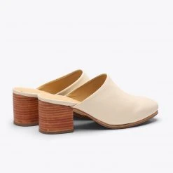 Nisolo All-Day Heeled Mule - Bone