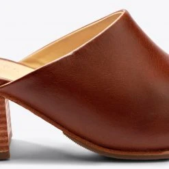 Nisolo Special Occasion All-Day Heeled Mule - Brandy