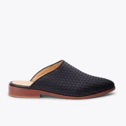 Nisolo Special Occasion Ama Woven Mule - Black