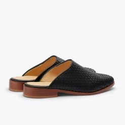 Nisolo Special Occasion Ama Woven Mule - Black