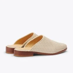 Nisolo Ama Woven Mule - Bone