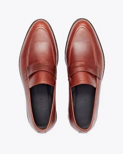 Nisolo Men's Chamberlain Penny Loafer - Brandy Best Sellers