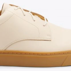 Nisolo Men's Diego Low Top Sneaker - Bone + Gum