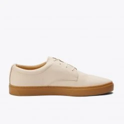 Nisolo Men's Diego Low Top Sneaker - Bone + Gum