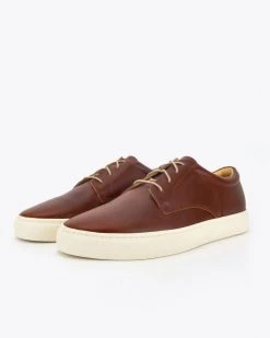 Nisolo Men's Diego Low Top Sneaker - Brandy