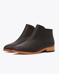 Nisolo Lana Ankle Boot - Black Sale