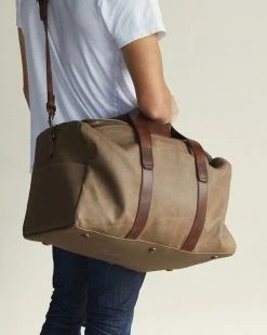 Nisolo Luis Weekender - Waxed Canvas Accessories