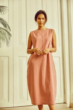 No Nasties Clothing Ash Rose Barrel Midi Dress