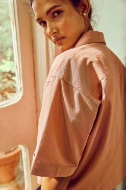 No Nasties Clothing Ash Rose Resort Shirt