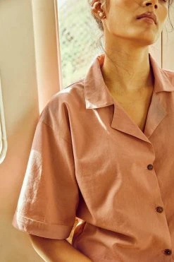 No Nasties Clothing Ash Rose Resort Shirt