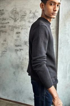 No Nasties Men's Buttoned Jumper Sweater