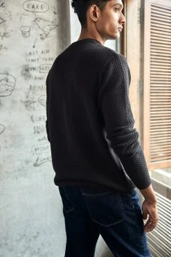 No Nasties Men's Buttoned Jumper Sweater