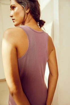 No Nasties Clothing Grape Racerback Midi Dress