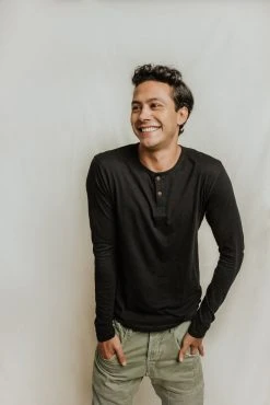 No Nasties Men's Bristol Henley Shirt