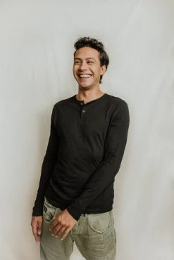 No Nasties Men's Bristol Henley Shirt