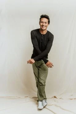 No Nasties Men's Bristol Henley Shirt