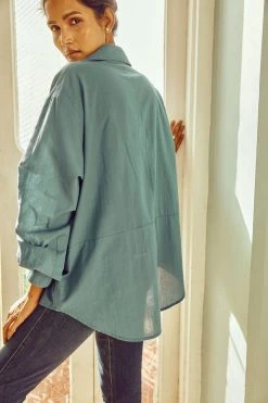 No Nasties Ocean Oversized Shirt