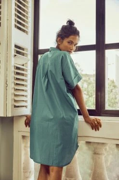 No Nasties Ocean Shirt Dress