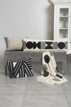 Casa Amarosa Noir Celestial XL Lumbar Pillow Cover 12 Casa Amarosa Noir Celestial XL Lumbar Pillow Cover