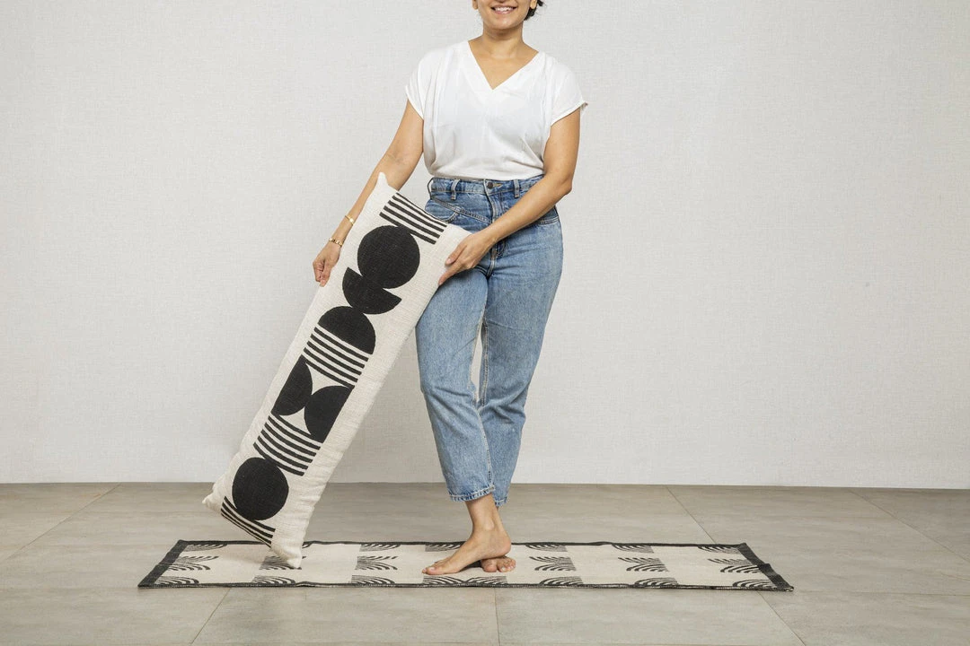 Casa Amarosa Noir Celestial XL Lumbar Pillow Cover 5 Casa Amarosa Noir Celestial XL Lumbar Pillow Cover