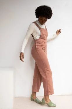 North Of West Ariel Upcycled Overalls - Terracotta