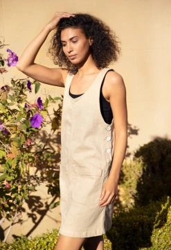 North Of West Caroline Upcycled Jumper Dress - Fog