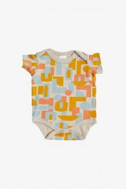 North Of West Baby's Decades Onesie - Fog