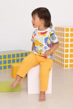 North Of West Kids' Double Cloth Breezy Pants - Marigold