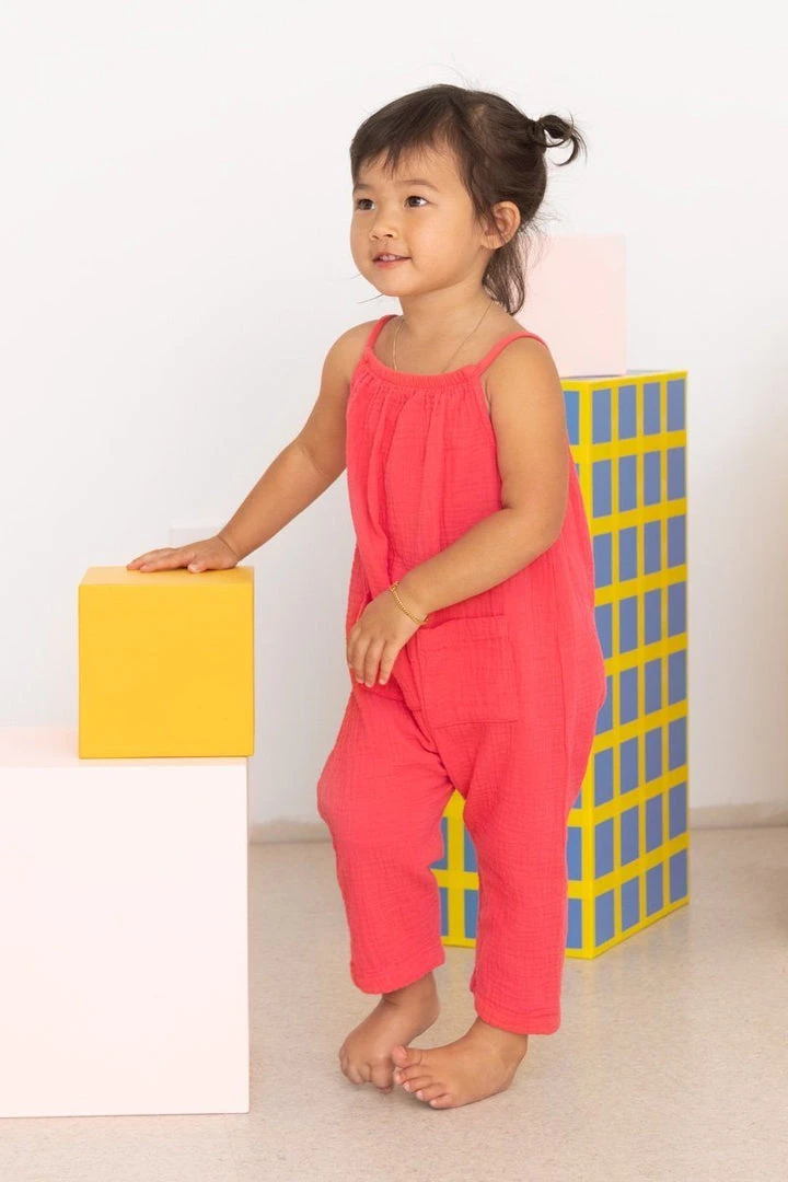 North Of West Kids' Double Cloth Jumpsuit - Azalea Sale 10 North Of West Kids' Double Cloth Jumpsuit - Azalea Sale