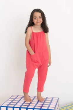 North Of West Kids' Double Cloth Jumpsuit - Azalea Sale 12 North Of West Kids' Double Cloth Jumpsuit - Azalea Sale
