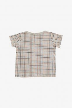 North Of West Sale Kids' Grid Tee - Fog