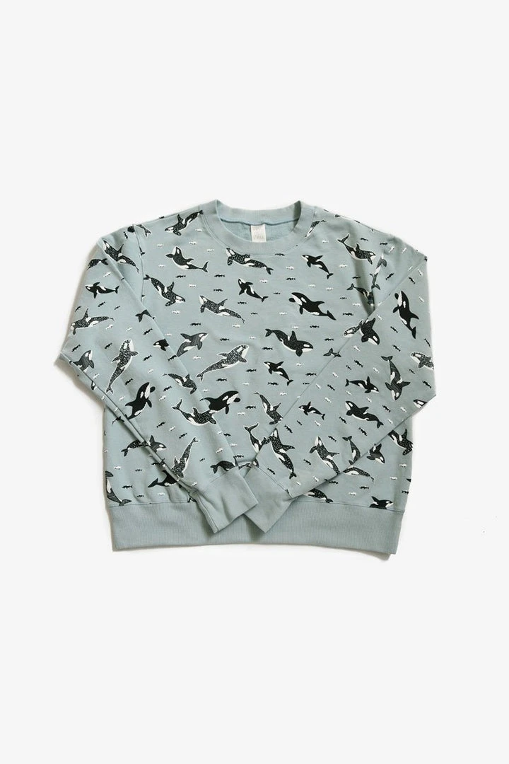 North Of West Sale Max Orcas Sweatshirt - Sea Mist 4 North Of West Sale Max Orcas Sweatshirt - Sea Mist