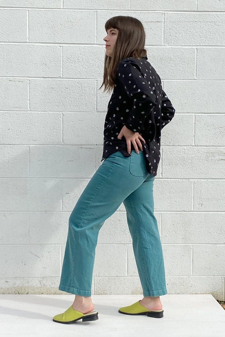 North Of West Monica Upcycled High Rise Jean - Atlantic 4 North Of West Monica Upcycled High Rise Jean - Atlantic