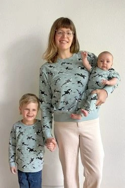 North Of West Sale Baby's Orcas Harem Pants - Sea Mist