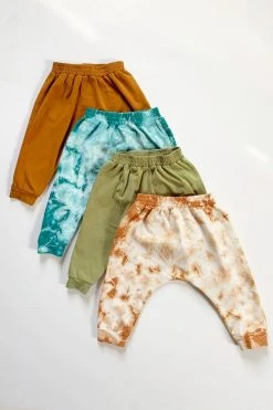 North Of West Sale Baby's Harem Pants - Moss