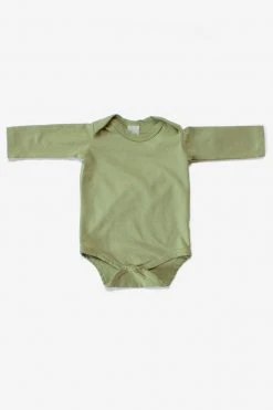 North Of West Sale Baby's Long Sleeve Onesie - Moss